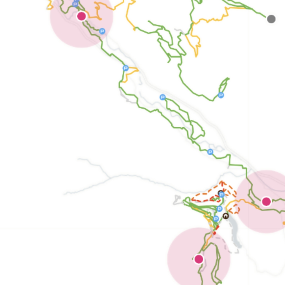 Methow Trails grooming map preview