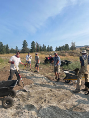 Board and Staff improving our Winthrop Trailhead